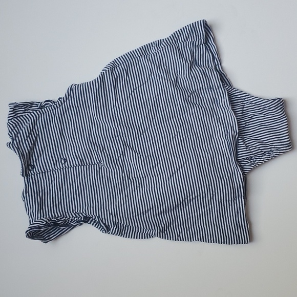 Striped Spring Flowers Dress Snap Onsie-18M - Picture 5 of 8